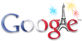 Google Anniversaire de la prise de la Bastille - 14 juillet 2004